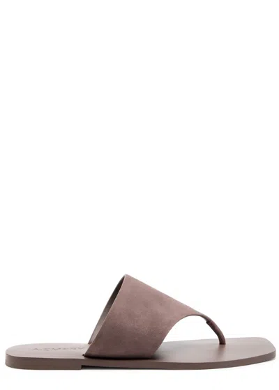 A.EMERY A.EMERY PATON SUEDE FLIP FLOPS