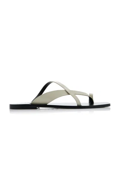 A.emery Phyllis Leather Sandals In Gray