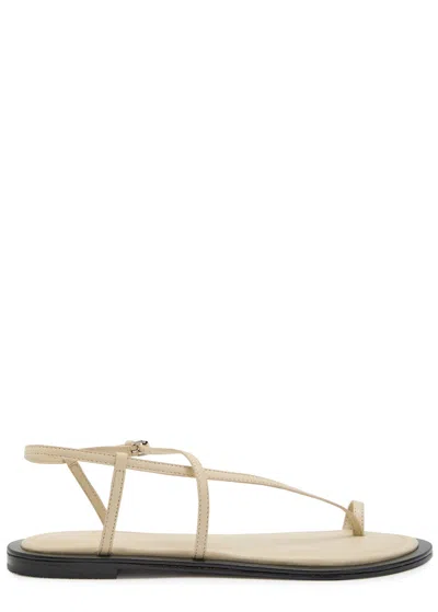A.emery Reef Leather Sandals In Neutral