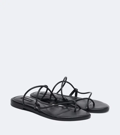 A.emery Silas Leather Sandals In Black