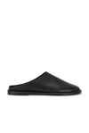 A.emery Spencer Leather Flat Mules In Black