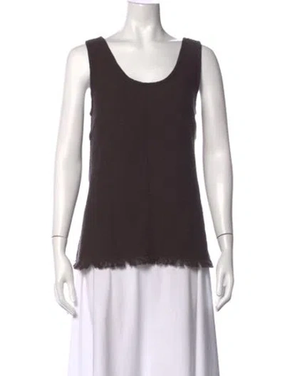 Pre-owned A.emery Strapless Top In Brown