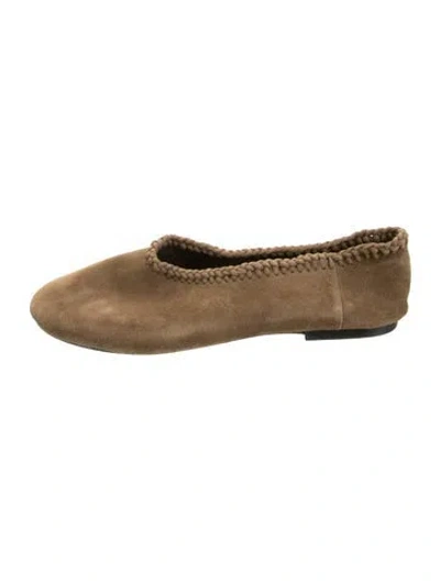 Pre-owned A.emery Suede Ballet Flats In Green
