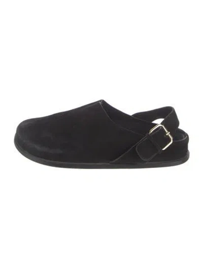 Pre-owned A.emery Suede Flats In Black