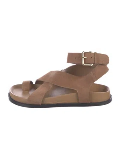 Pre-owned A.emery Suede Gladiator Sandals In Brown