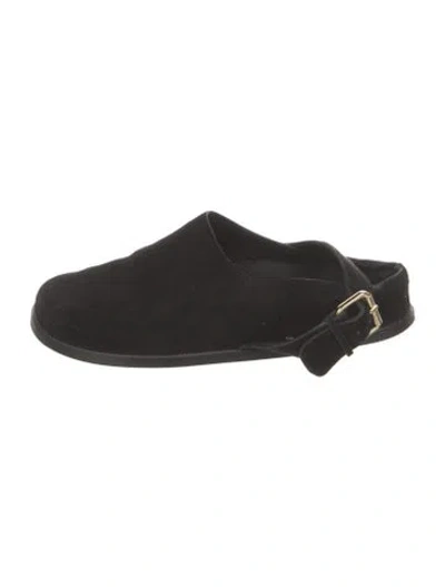 Pre-owned A.emery Suede Mules In Black