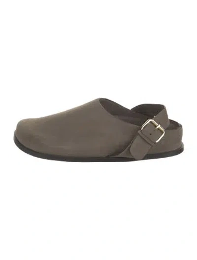 Pre-owned A.emery Suede Mules In Gray