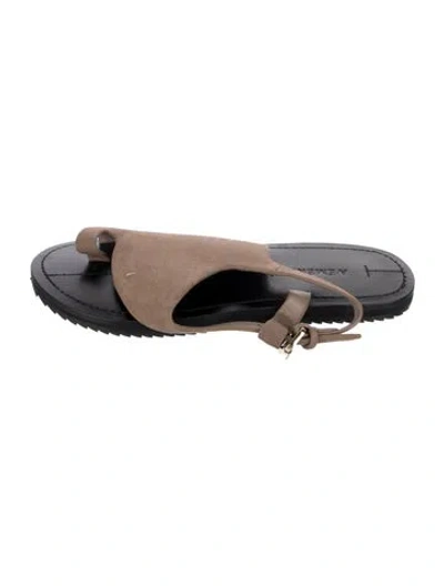 Pre-owned A.emery Suede Sandals In Black
