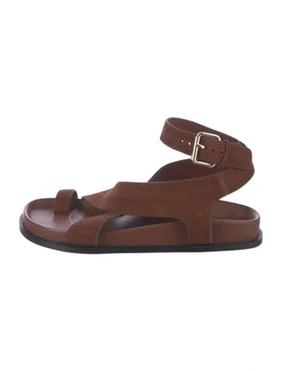 Pre-owned A.emery Suede Sandals In Brown