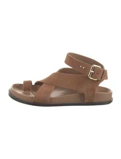 Pre-owned A.emery Suede Sandals In Brown