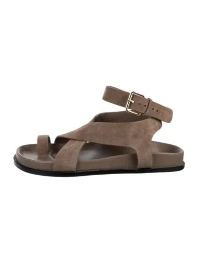 Pre-owned A.emery Suede Sandals In Brown