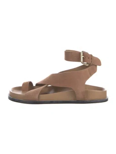 Pre-owned A.emery Suede Sandals In Brown