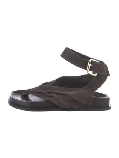 Pre-owned A.emery Suede Sandals In Brown