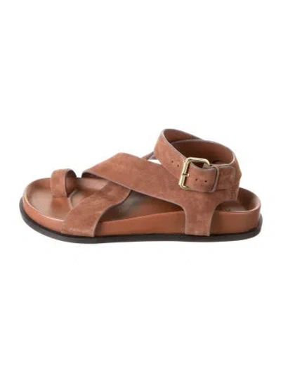 Pre-owned A.emery Suede Sandals In Brown