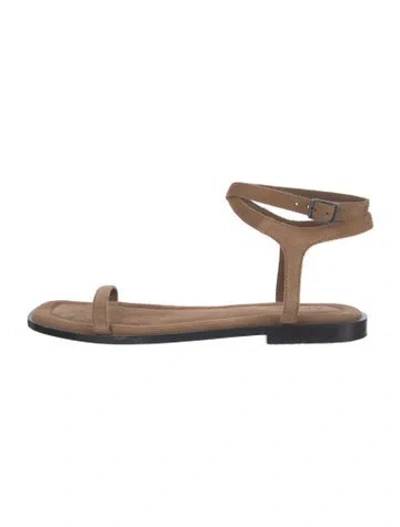 Pre-owned A.emery Suede Sandals In Neutral