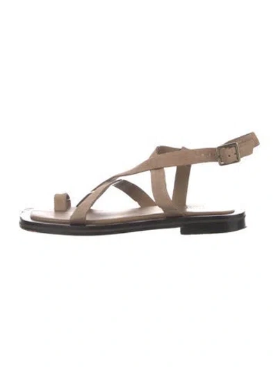 Pre-owned A.emery Suede Sandals In Neutrals