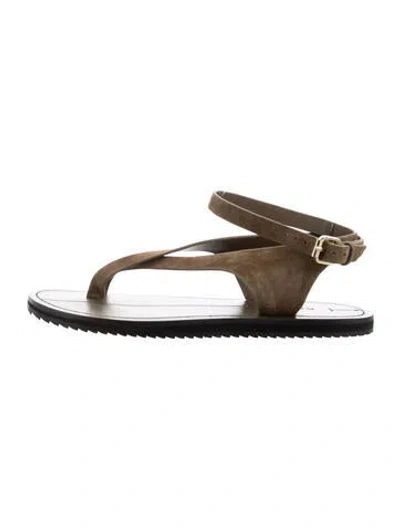 Pre-owned A.emery Suede Sandals In Neutrals