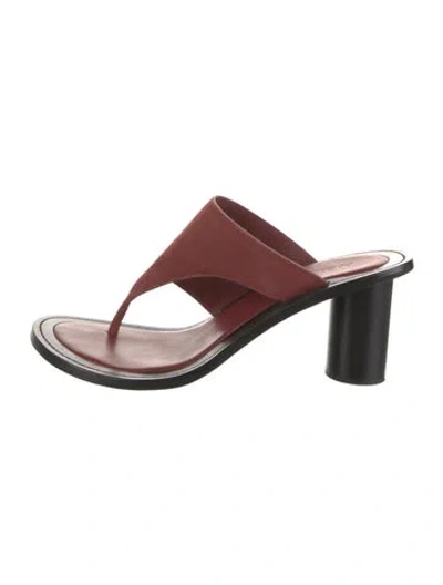 Pre-owned A.emery Suede Sandals In Red