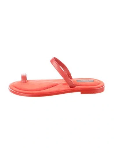 Pre-owned A.emery Suede Sandals In Red