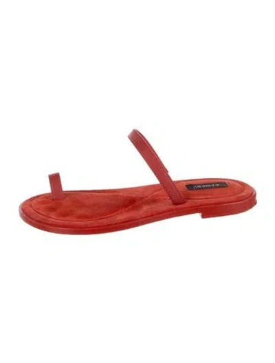 Pre-owned A.emery Suede Sandals In Red