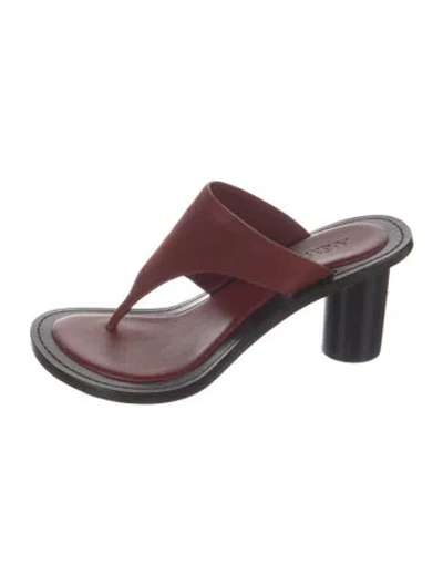 Pre-owned A.emery Suede Sandals W/ Tags In Red