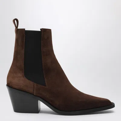 A.EMERY THE LEO ANKLE BOOTS IN COGNAC SUEDE