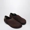 A.emery 20mm Louis Suede Clogs In Burgundy