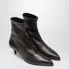 A.emery The Ophelia Ankle Boots In Brown Leather In Black