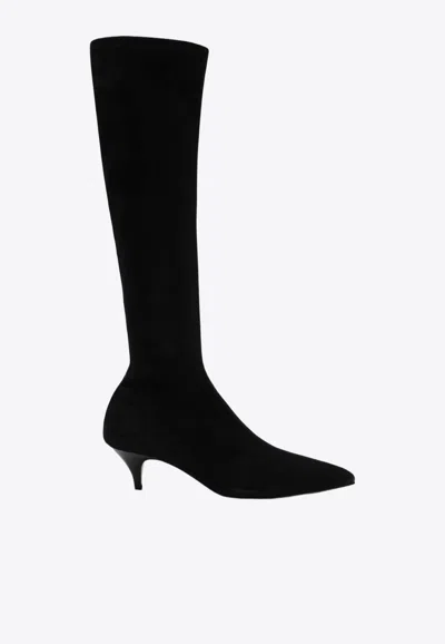 A.emery The Oscar 65 Knee-high Suede Boots In Black