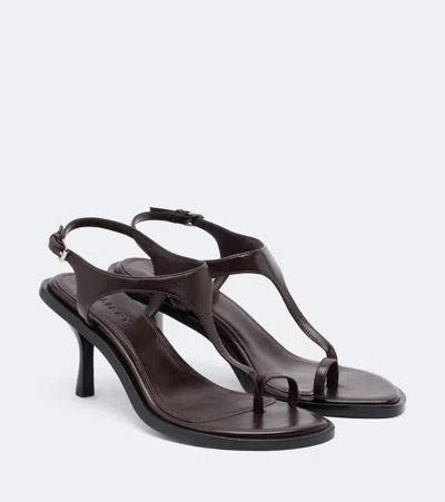 A.emery Wanda Leather Sandals In Brown
