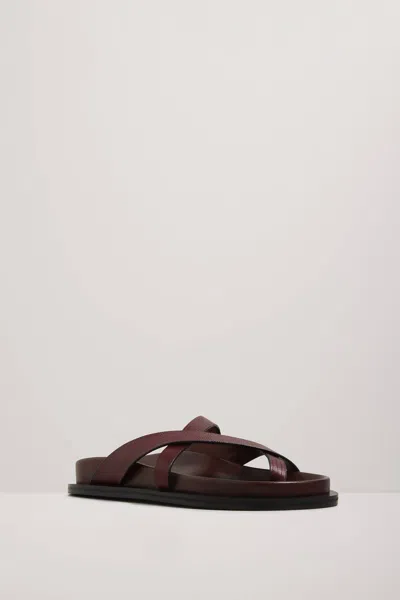A.emery Women's Claude Flat Sandal In Mulberry In Red