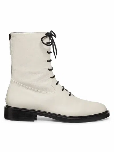A.emery Women's Daijah Leather Boot In Eggshell In White
