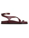 A.emery Women's Jalen Slim Leather Sandals In Burgundy