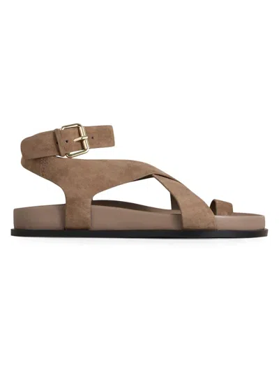 A.emery 20mm Jalen Suede Sandals In Camel