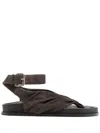 A.emery A. Emery Mantei Sandals Mulch Suede In Brown