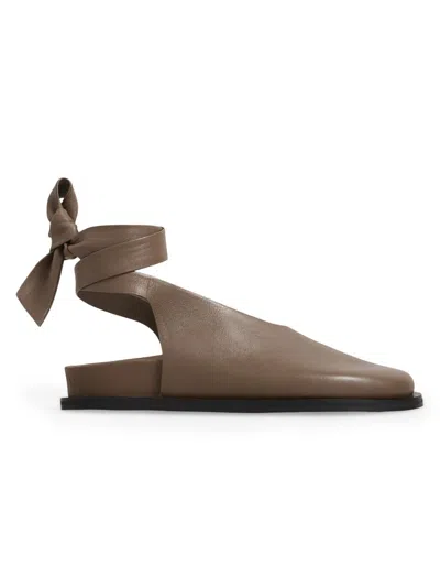 A.emery Women's Marion Ankle Tie Clogs In Brown