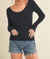 Aemi + Co Adalie Knit Sweater In Black