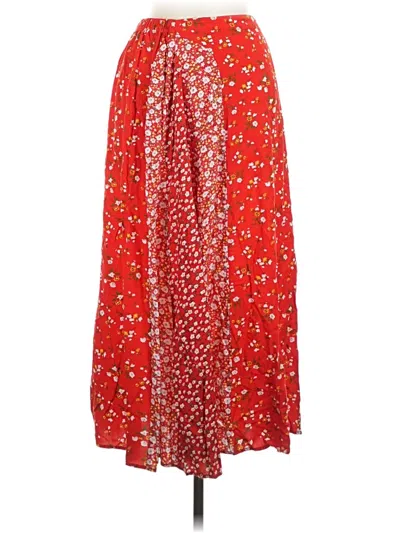 Pre-owned Aemi + Co Casual Skirt In Red