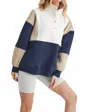 Aemi + Co Colorblock Pullover In Blue In Blue
