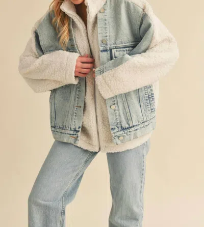 Aemi + Co Doro Jacket In Denim White
