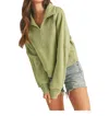 Aemi + Co Dove Half Zip Pullover Sweater In Sage In Green