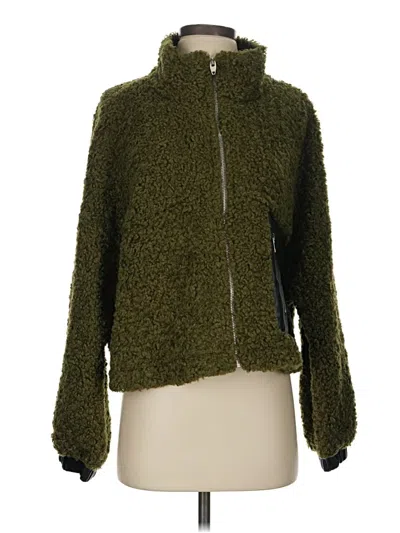 Pre-owned Aemi + Co Fleece Jacket In Green