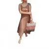 Aemi + Co Harleigh Dress In Mocha In Brown