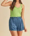 Aemi + Co Leena Tank Top In Green Apple In Green