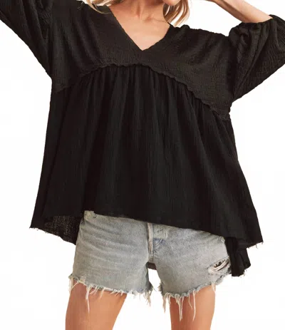Aemi + Co Natalie Top In Black