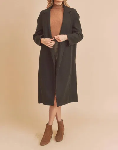 Aemi + Co Paris Coat In Black