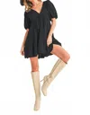 Aemi + Co Penny Dress In Black In Black