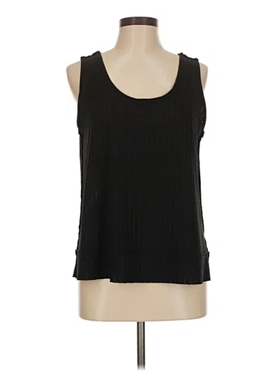 Pre-owned Aemi + Co Sleeveless Top Black Scoop Neck Tops