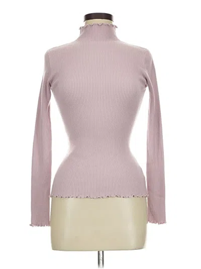 Pre-owned Aemi + Co Turtleneck Sweater In Pink