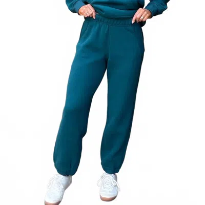 Aemi + Co Women's Rani Joggers In Deep Teal In Blue